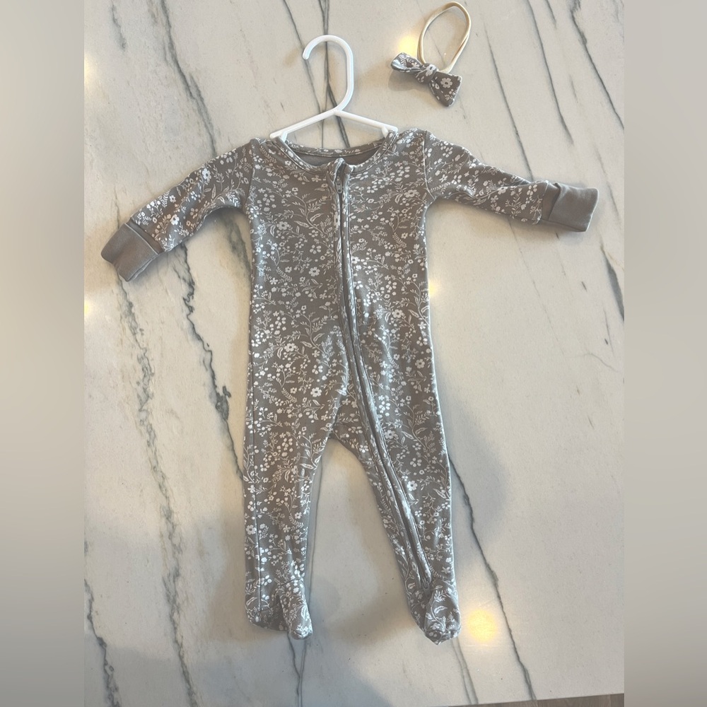 Colored Organics Peyton zipper footie